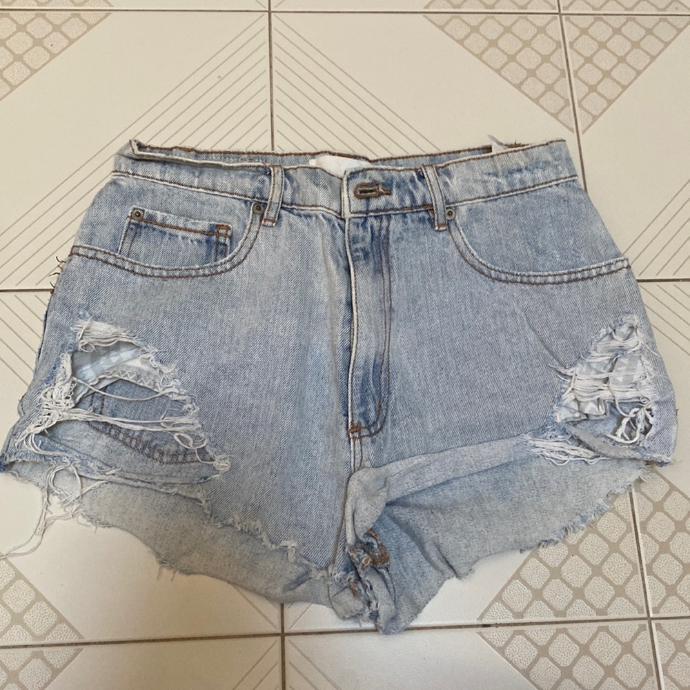 Garage High waisted ripped Jean Shorts Size 3